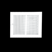 Grille de registre à deux voies 10"x8" 2SW pour murs latéraux et plafond