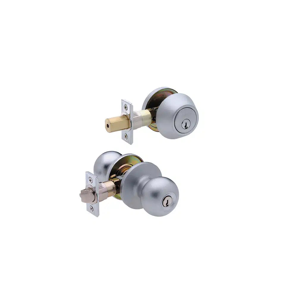 Taymor Villa Single Cylinder Deadbolt/Villa Entry Knob Combo Set