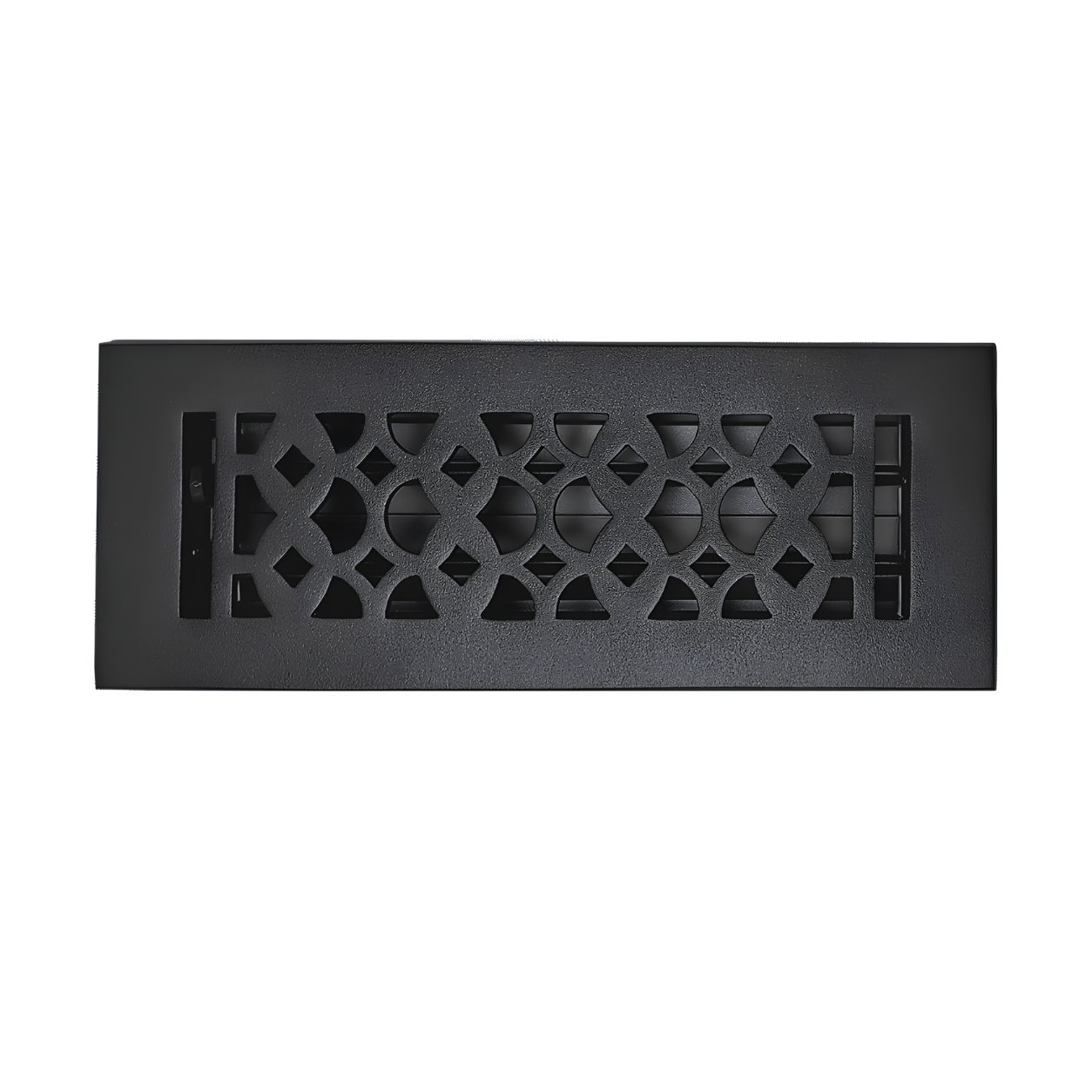 Cast Iron Floor Register 3" x 10” with Damper, Tudor Mushroom Design Vent Cover VR100