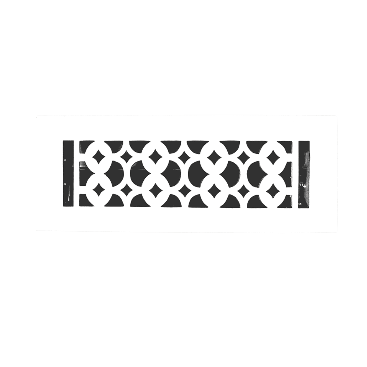 White color of floor register in a white background
