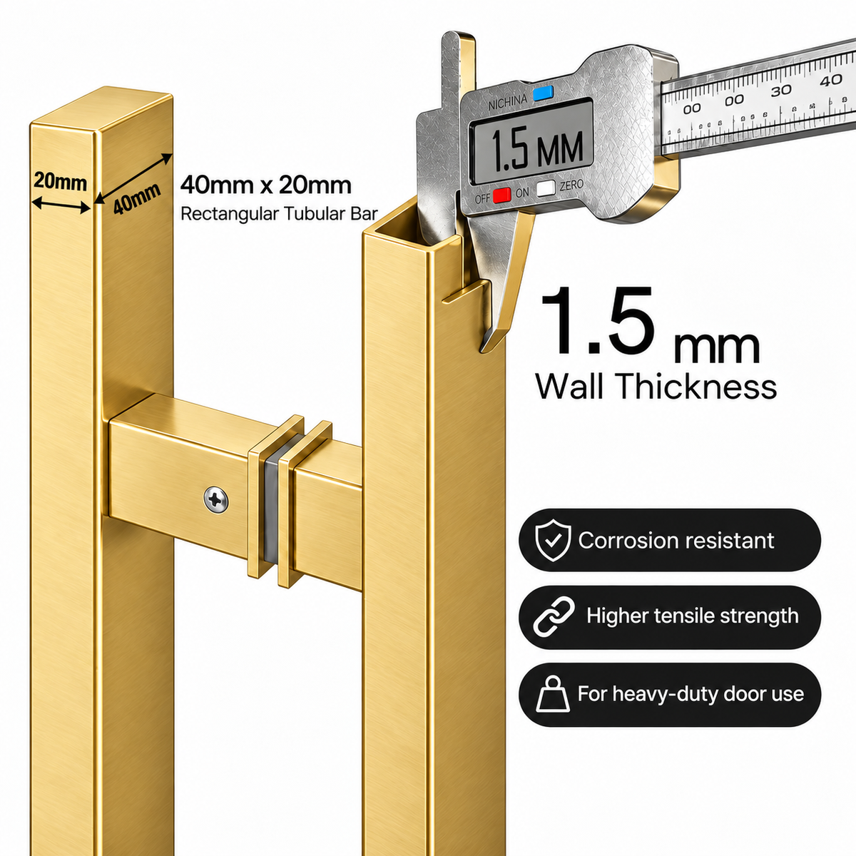 Rectangle tubular premium stainless measurement