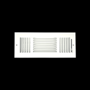 Three Way Side Wall/Celling Register 3SW 12"x4"