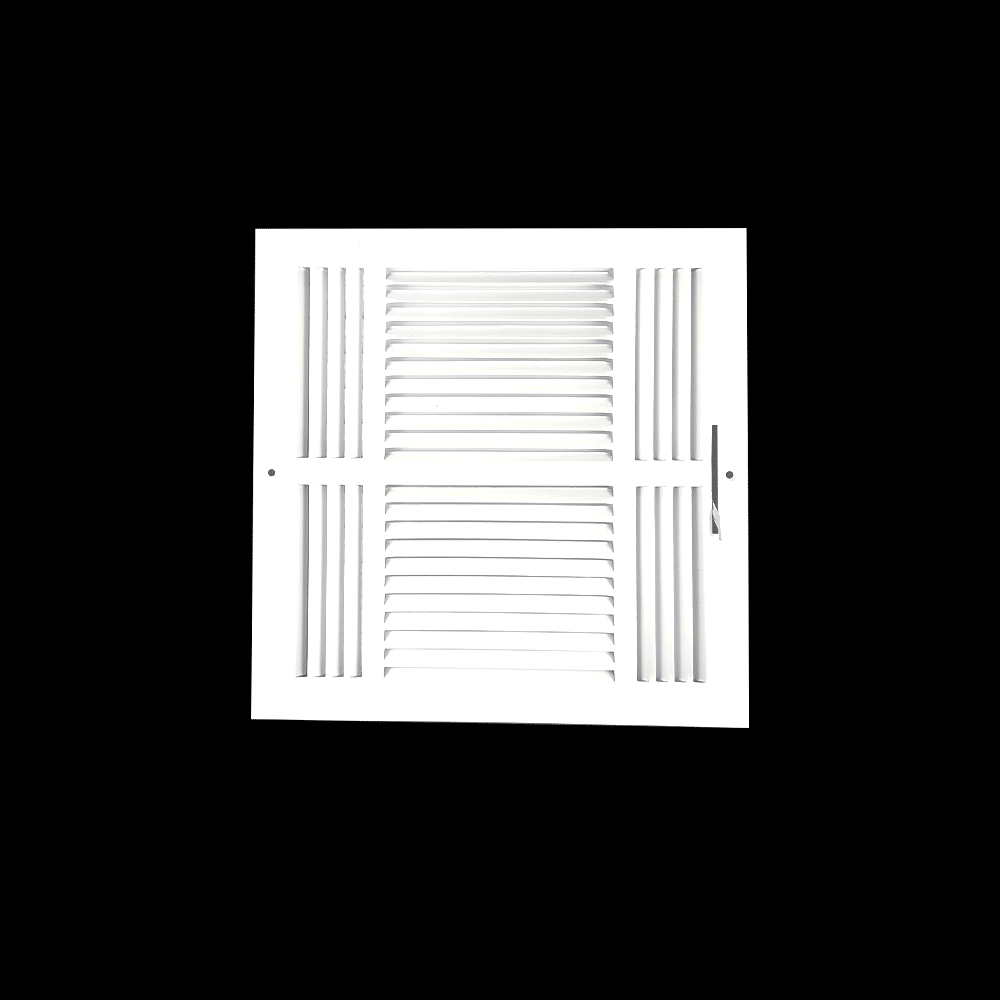 Three Way Side Wall/Celling Register 3SW 12"x12"