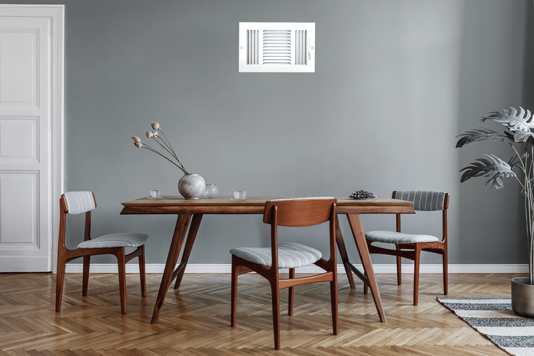 Three Way Side Wall/Celling Register 3SW 12"x8"
