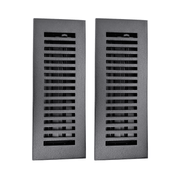 Registre de sol en aluminium moulé, dimensions 3" x 10" VR102, paquet de 2