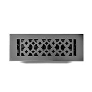 Floor Vent Cover / Register Size: 3” x 10” VR100 with Damper top faceplate outer size 12″x5″, thickness 5 mm, decorative handcrafted high-quality metal - cast aluminum powder coated Re-paintable for floors, walls, and ceilings