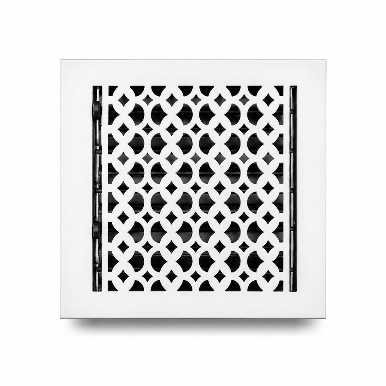 9" x 9" Floor Register Cast Aluminum with Damper, Tudor Mushroom Design Vent Cover VR100