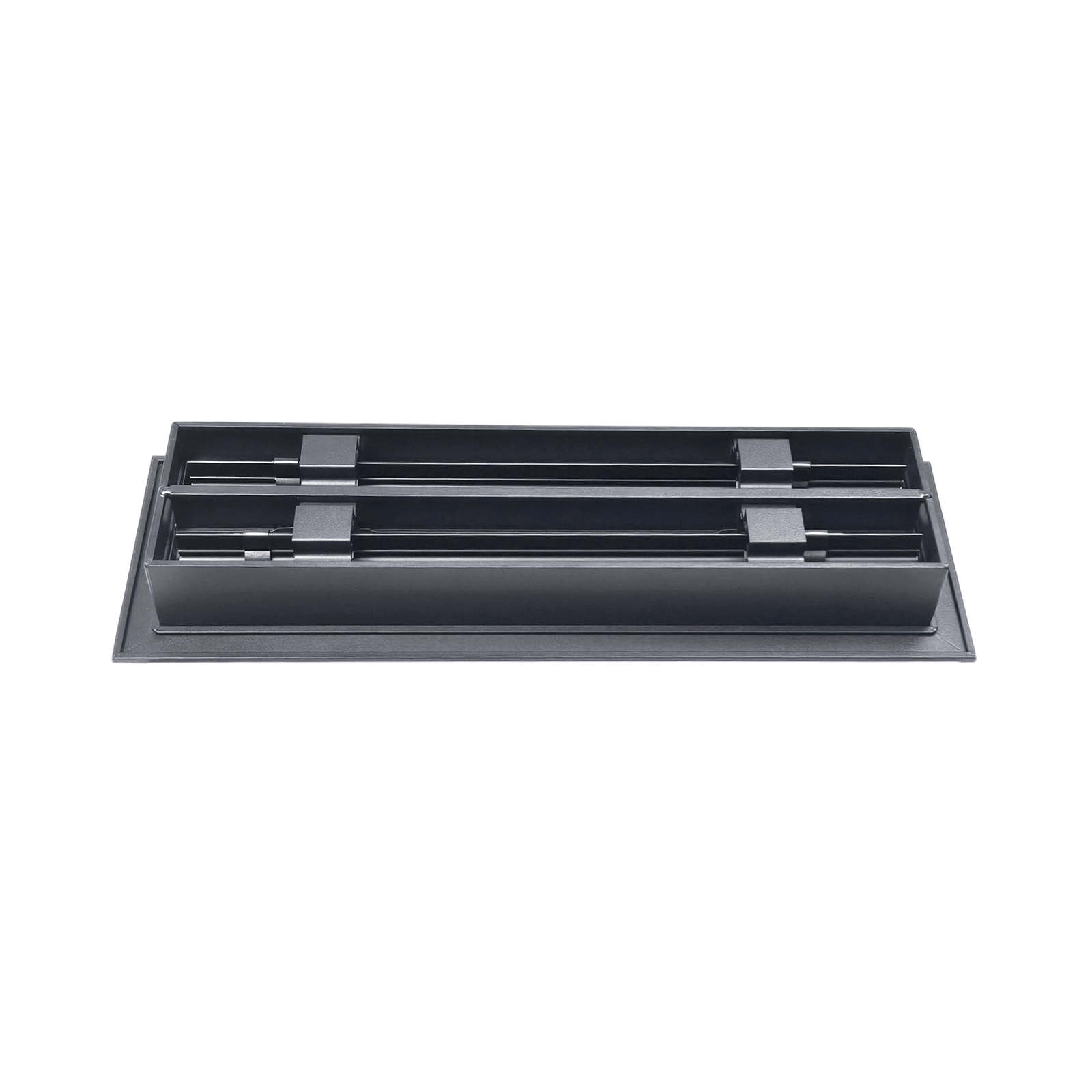 Diffuseur à fentes linéaires 4 x 12 - Grille de ventilation en aluminium pour sols, murs et plafonds - Grilles et registres de chauffage et de climatisation