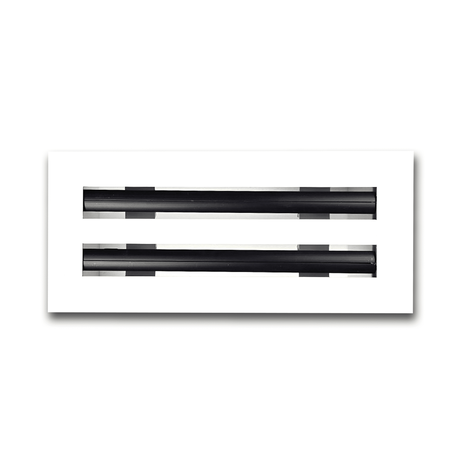 Diffuseur à fentes linéaires 4 x 12 - Grille de ventilation en aluminium pour sols, murs et plafonds - Grilles et registres de chauffage et de climatisation