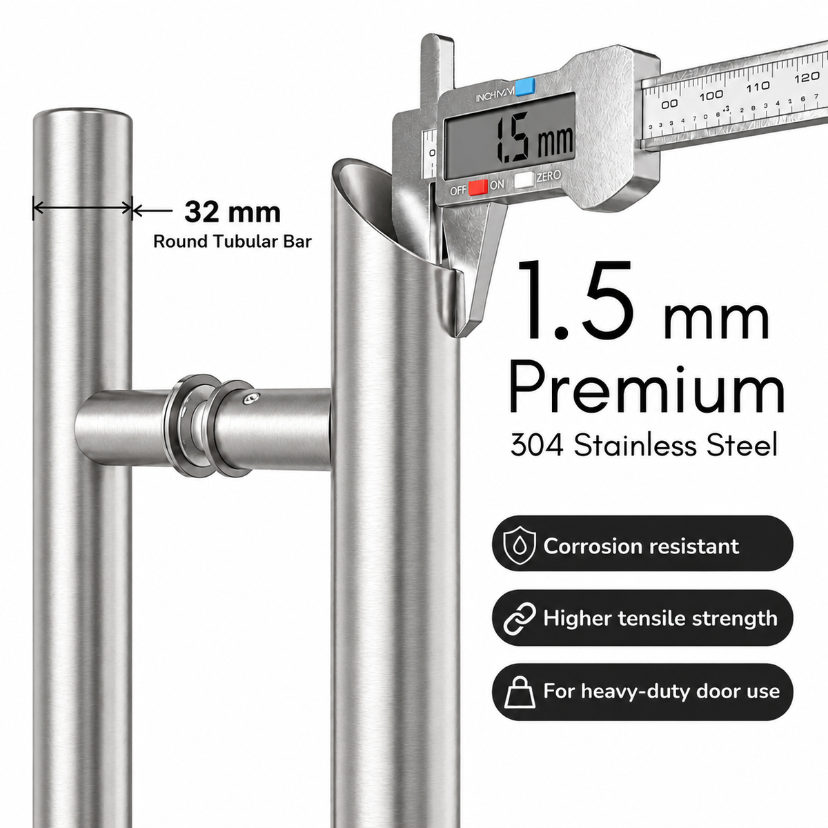 Round tubular premium stainless measurement