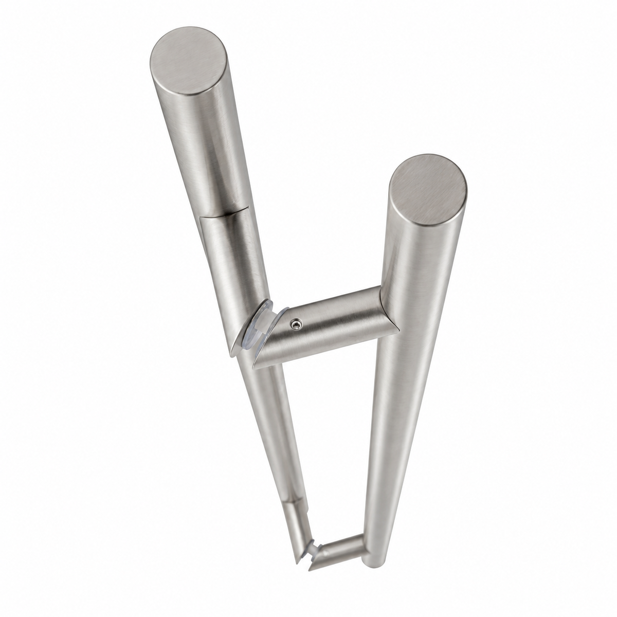 36-Inch Back-to-Back Offset Entry Door Pull Handle – Round H-Type | 304 Stainless Steel - Satin