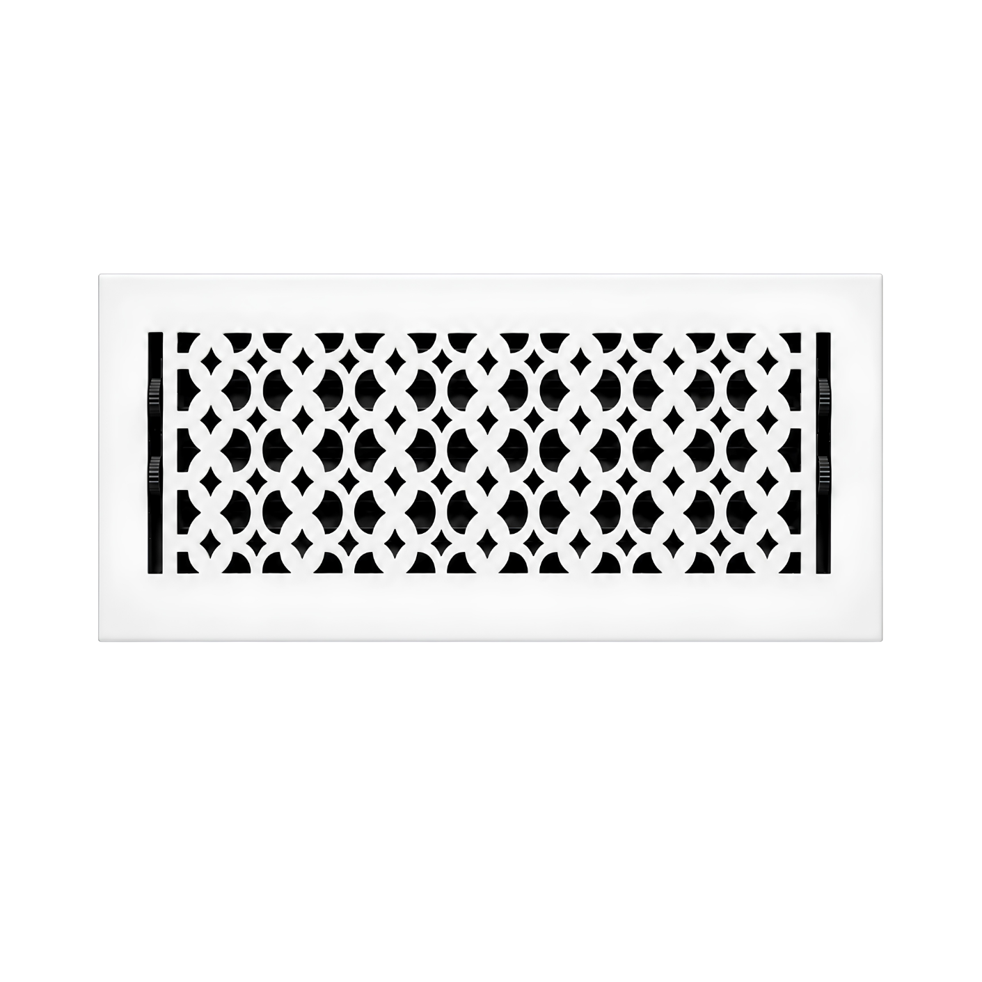 Floor register white color in a white background