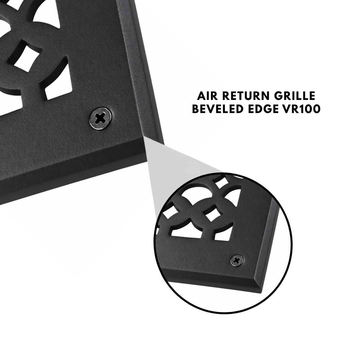 6" x 26" Air Return Grille Cast Aluminum | VR100 Tudor Mushroom Design Vent Cover | Wall, Ceiling & Floor | HVAC Register