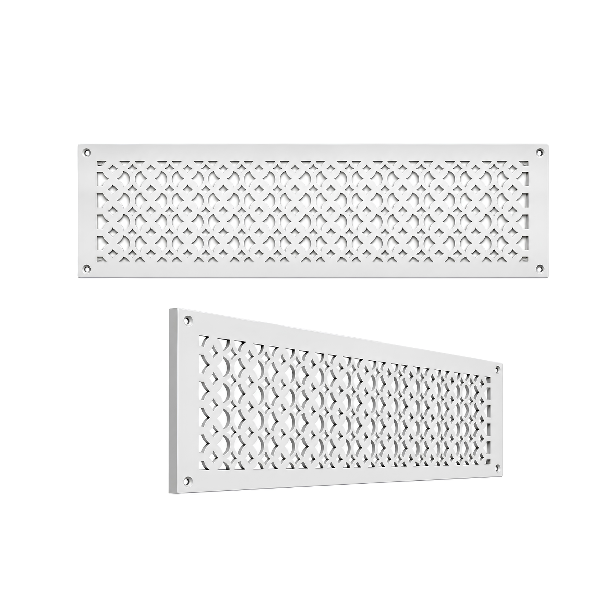 6" x 26" Air Return Grille Cast Aluminum | VR100 Tudor Mushroom Design Vent Cover | Wall, Ceiling & Floor | HVAC Register