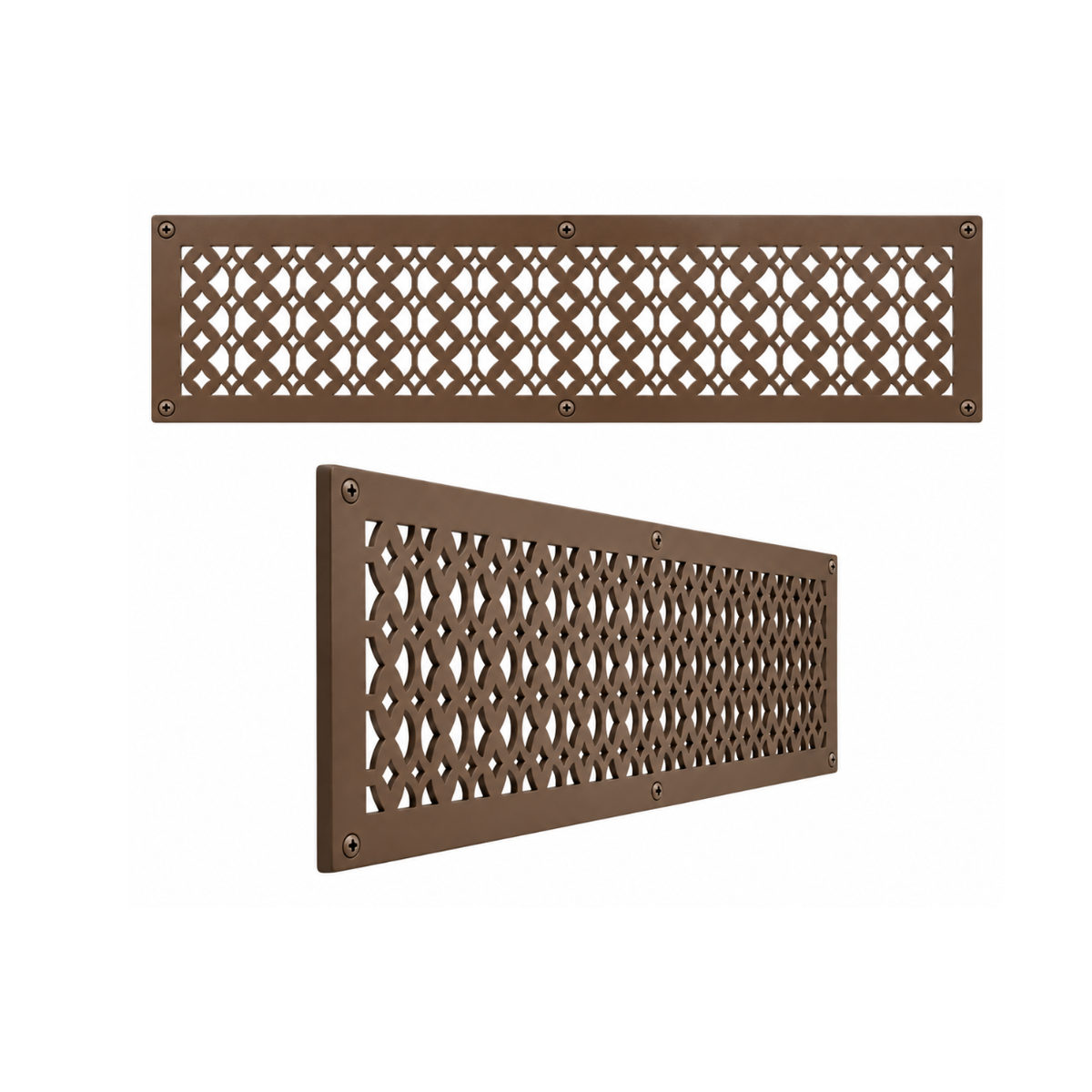 6" x 30" Air Return Grille Cast Aluminum | VR100 Tudor Mushroom Design Vent Cover | Wall, Ceiling & Floor | HVAC Register