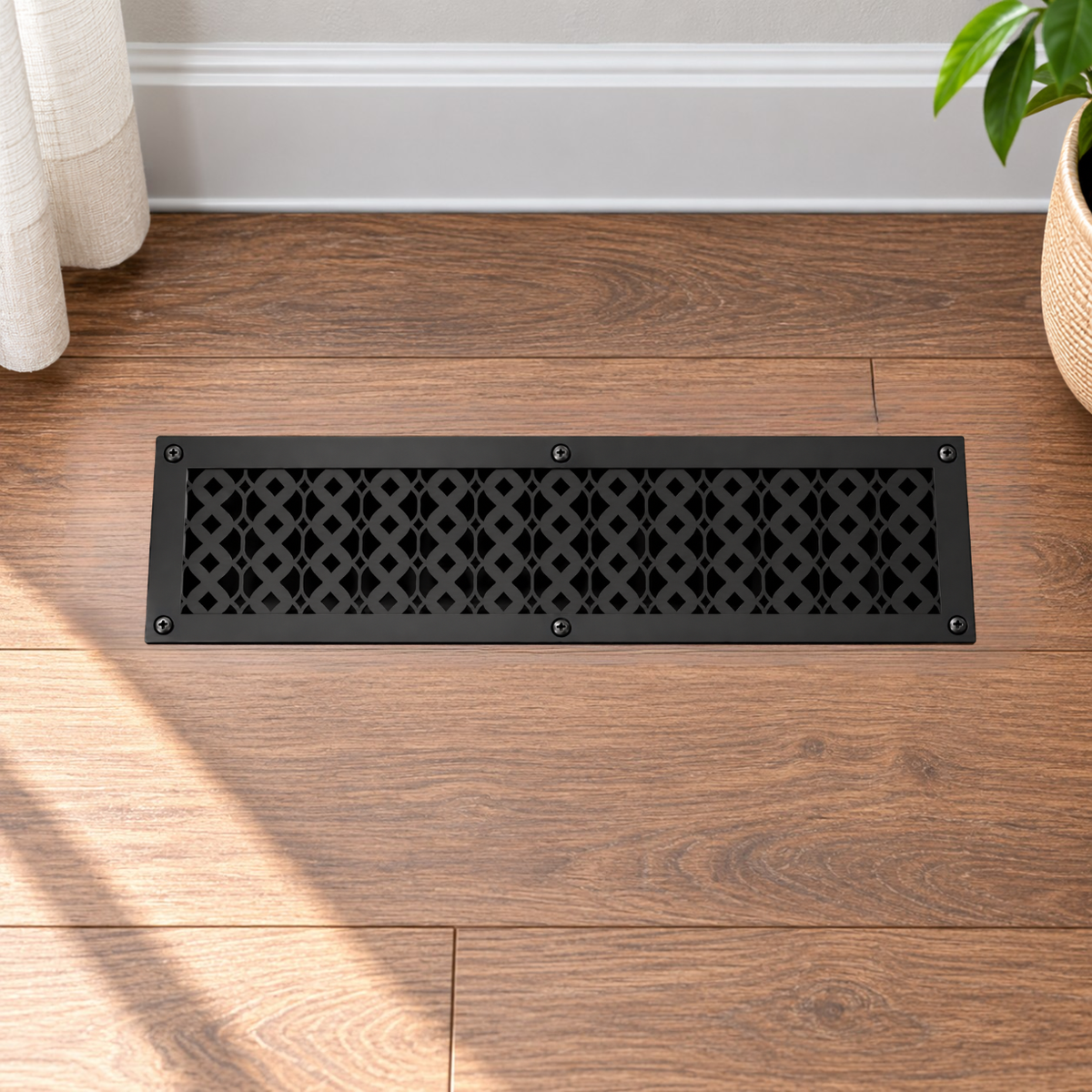 6" x 30" Air Return Grille Cast Aluminum | VR100 Tudor Mushroom Design Vent Cover | Wall, Ceiling & Floor | HVAC Register