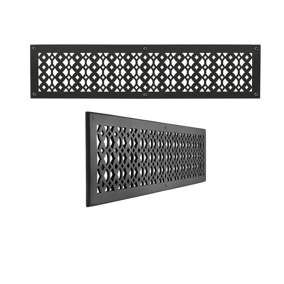6" x 30" Air Return Grille Cast Aluminum | VR100 Tudor Mushroom Design Vent Cover | Wall, Ceiling & Floor | HVAC Register