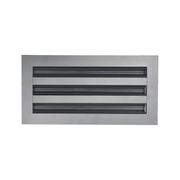 Diffuseur à fentes linéaires 6 x 12 - Grille de ventilation en aluminium pour sols, murs et plafonds - Grilles et registres de chauffage et de climatisation