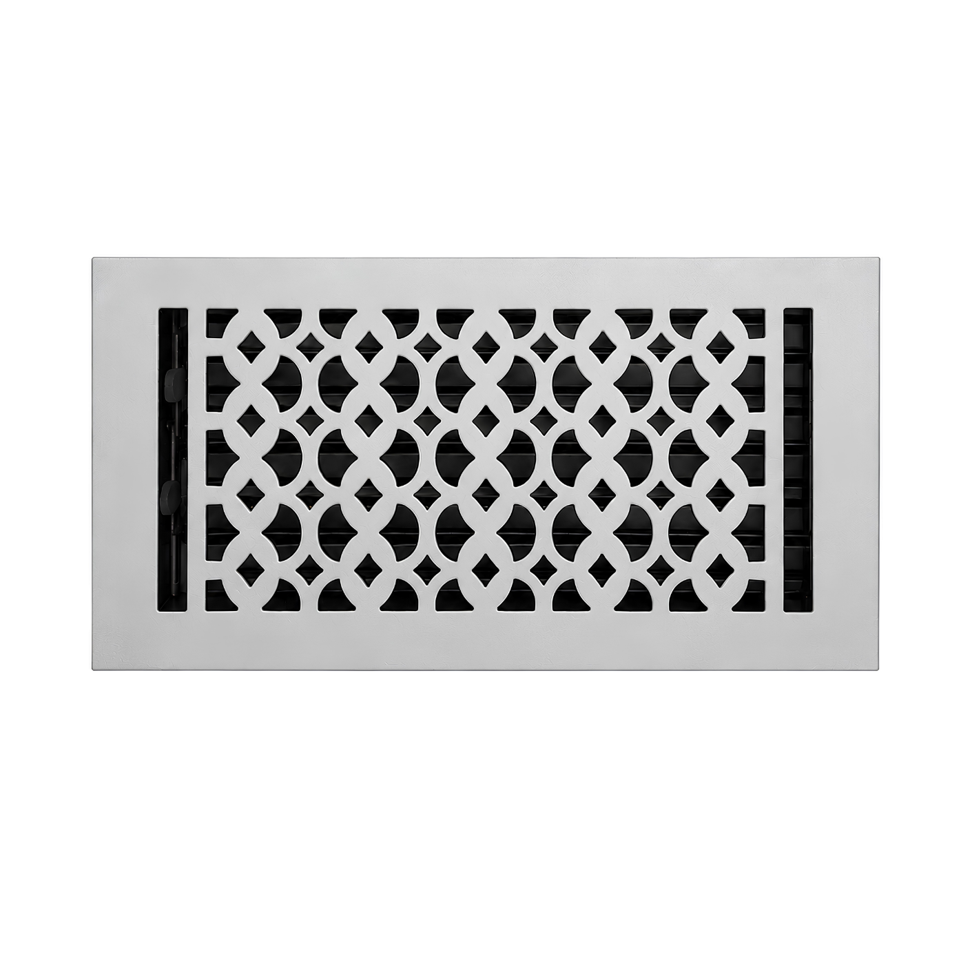 Floor register satin nickel