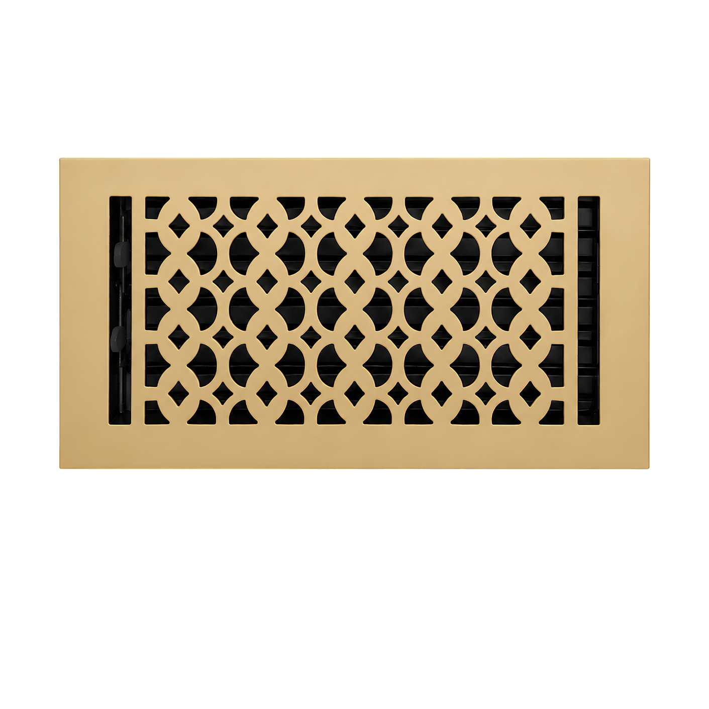 Floor register matte gold