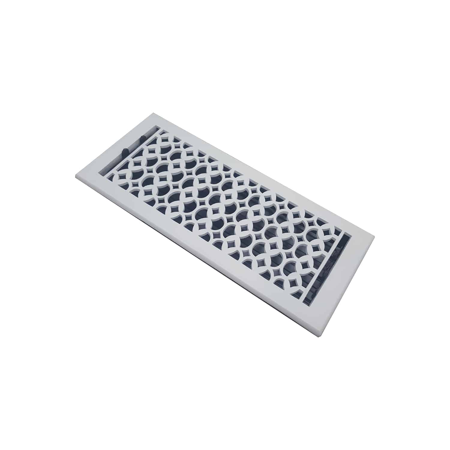 Cast Iron Floor Vent Cover / Register Size: 6″ x 16″ with Damper top faceplate outer size 7-3/4″ x 16-1/4″, thickness 5 mm, Premium Hand Made heavy-duty, durable, walkable – Powder coated Re-paintable for floors and walls-Tudor Mushroom Design (VR 100)