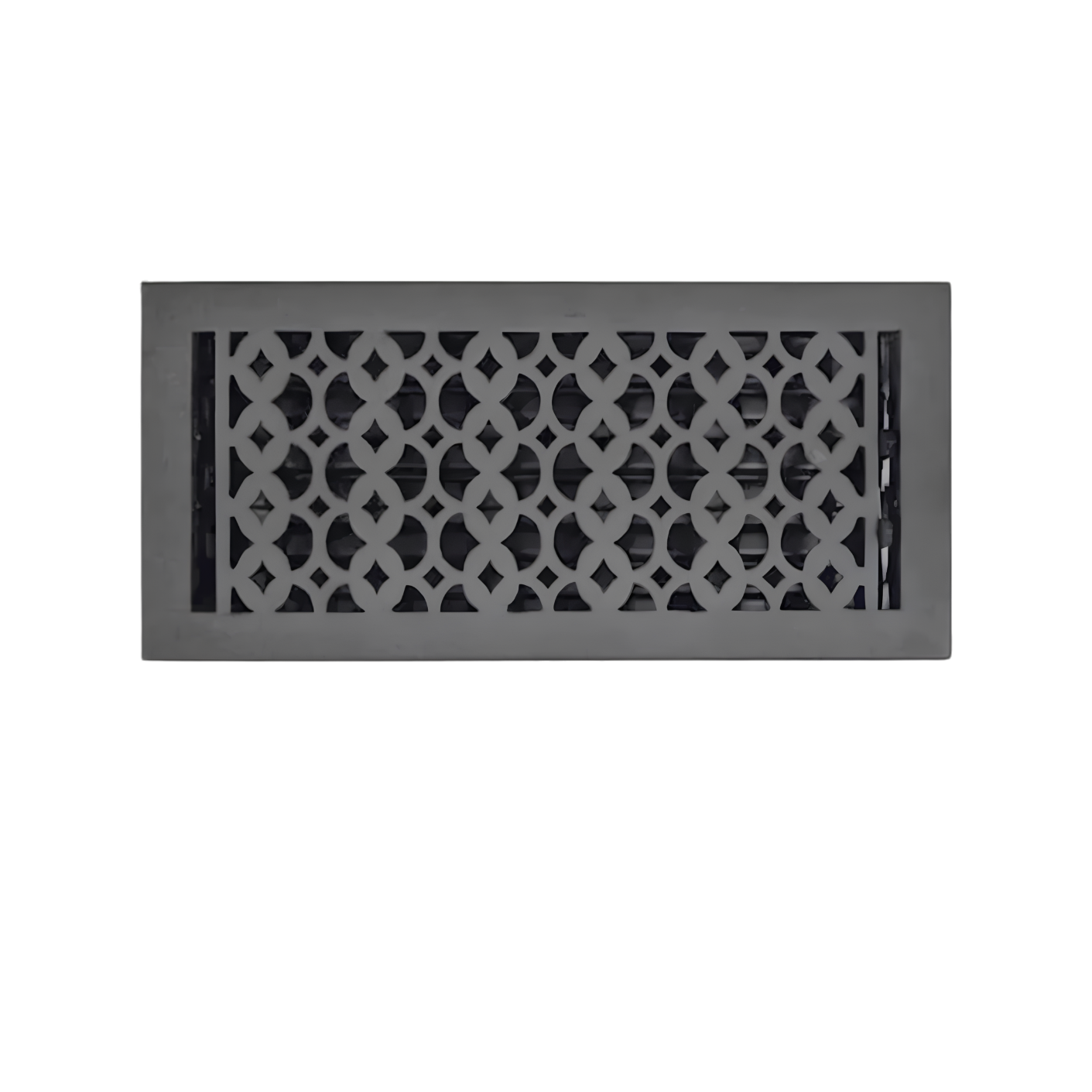 Floor register black color in a white background