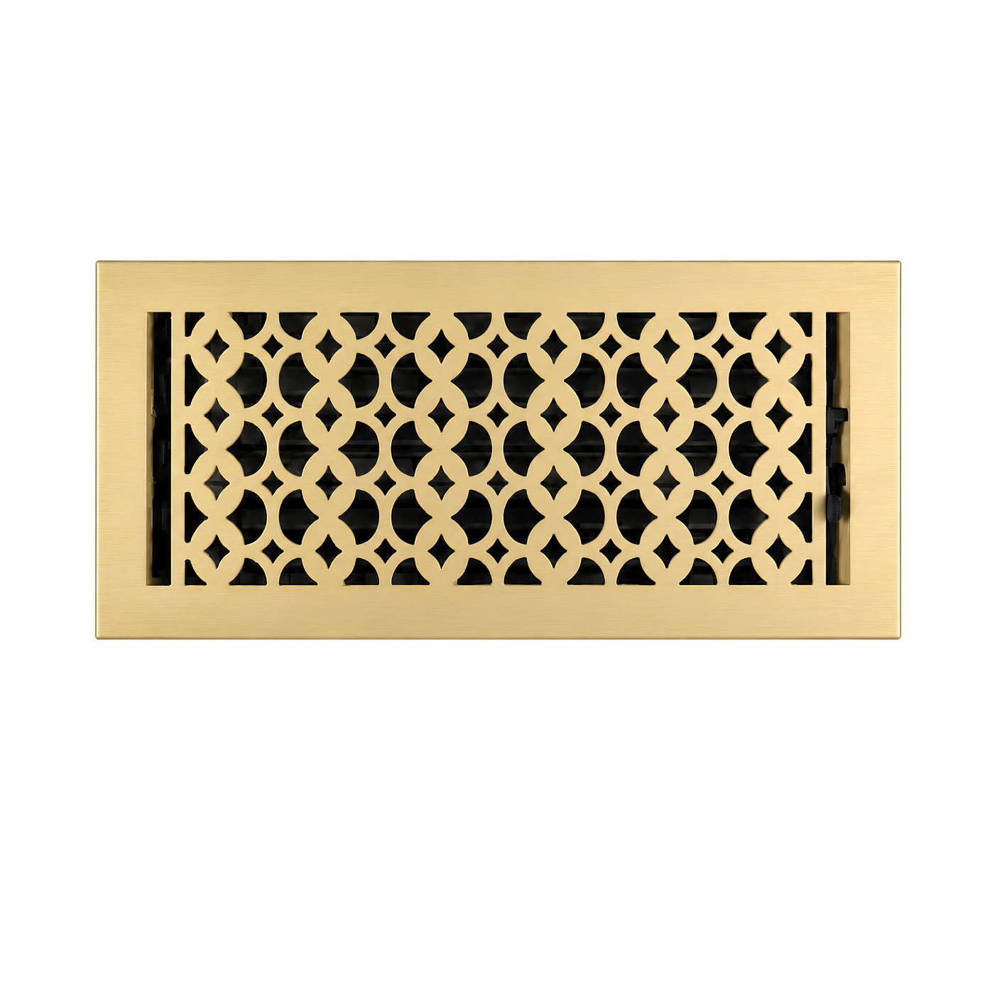 Color brushed gold floor register