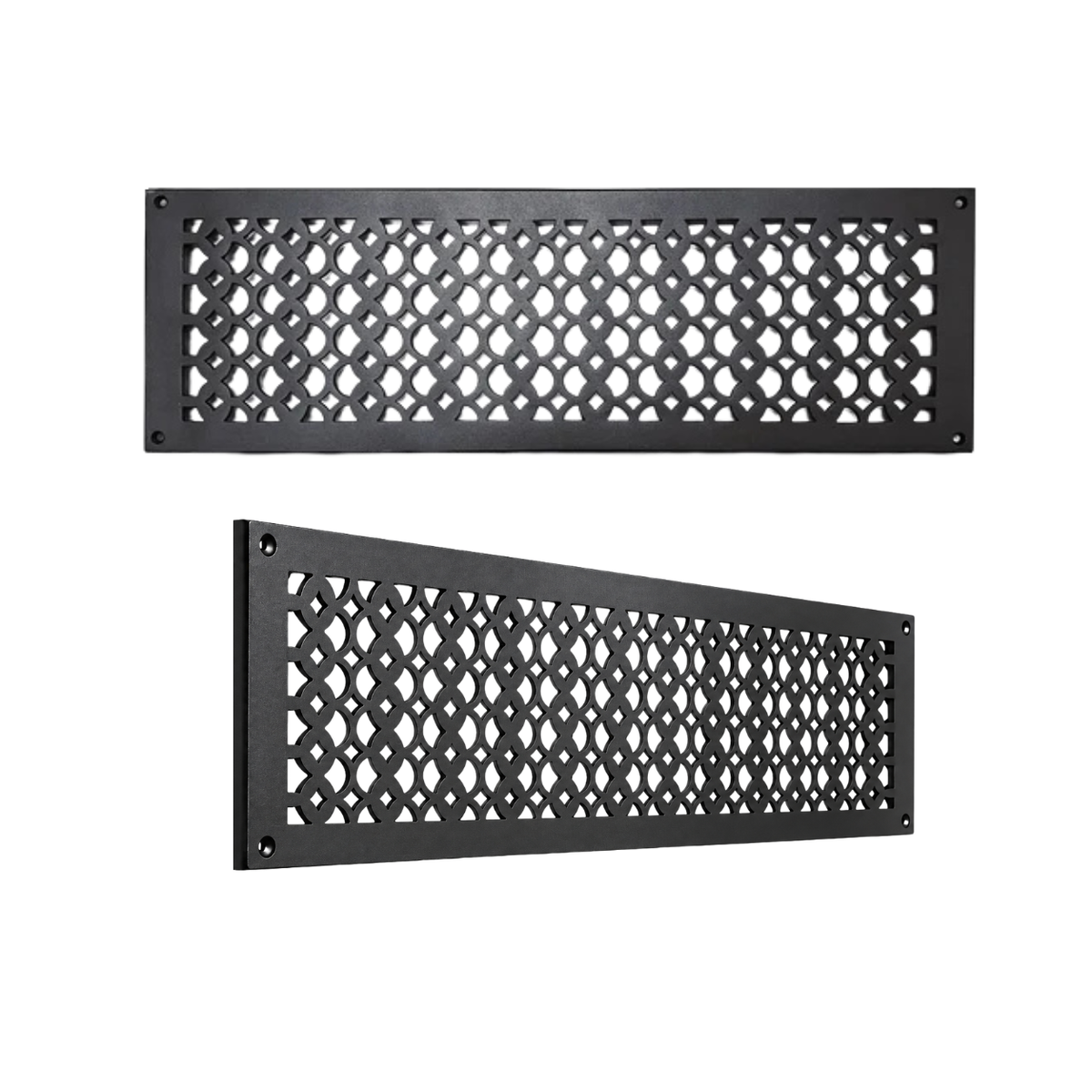 6" x 22" Air Return Grille Cast Iron | VR100 Tudor Mushroom Design Vent Cover | Wall, Ceiling & Floor | HVAC Register