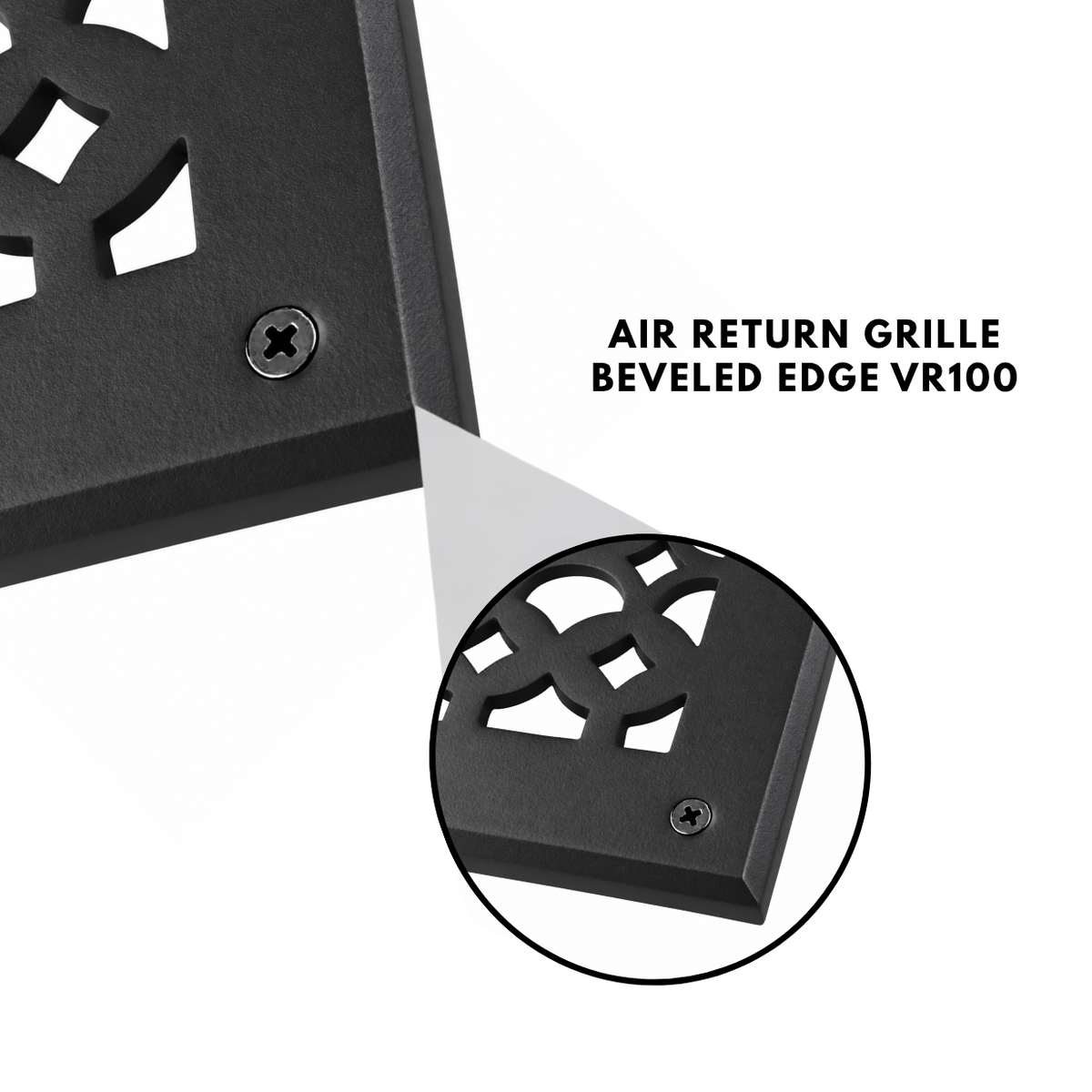 6" x 24" Air Return Grille Cast Aluminum | VR100 Tudor Mushroom Design Vent Cover | Wall, Ceiling & Floor | HVAC Register