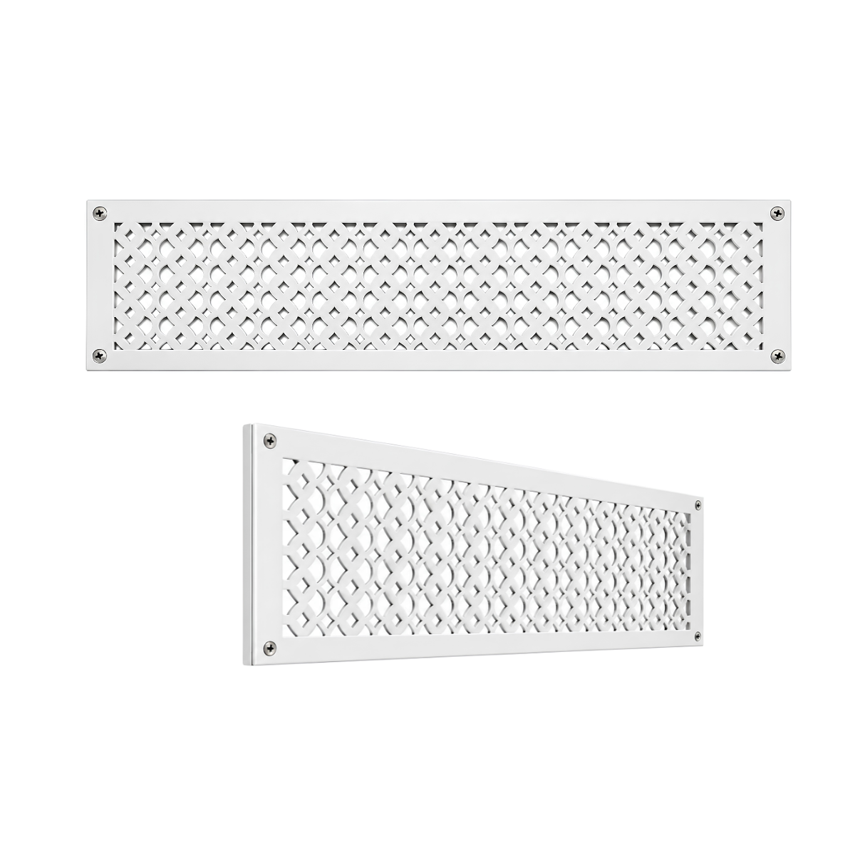 6" x 28" Air Return Grille Cast Aluminum | VR100 Tudor Mushroom Design Vent Cover | Wall, Ceiling & Floor | HVAC Register