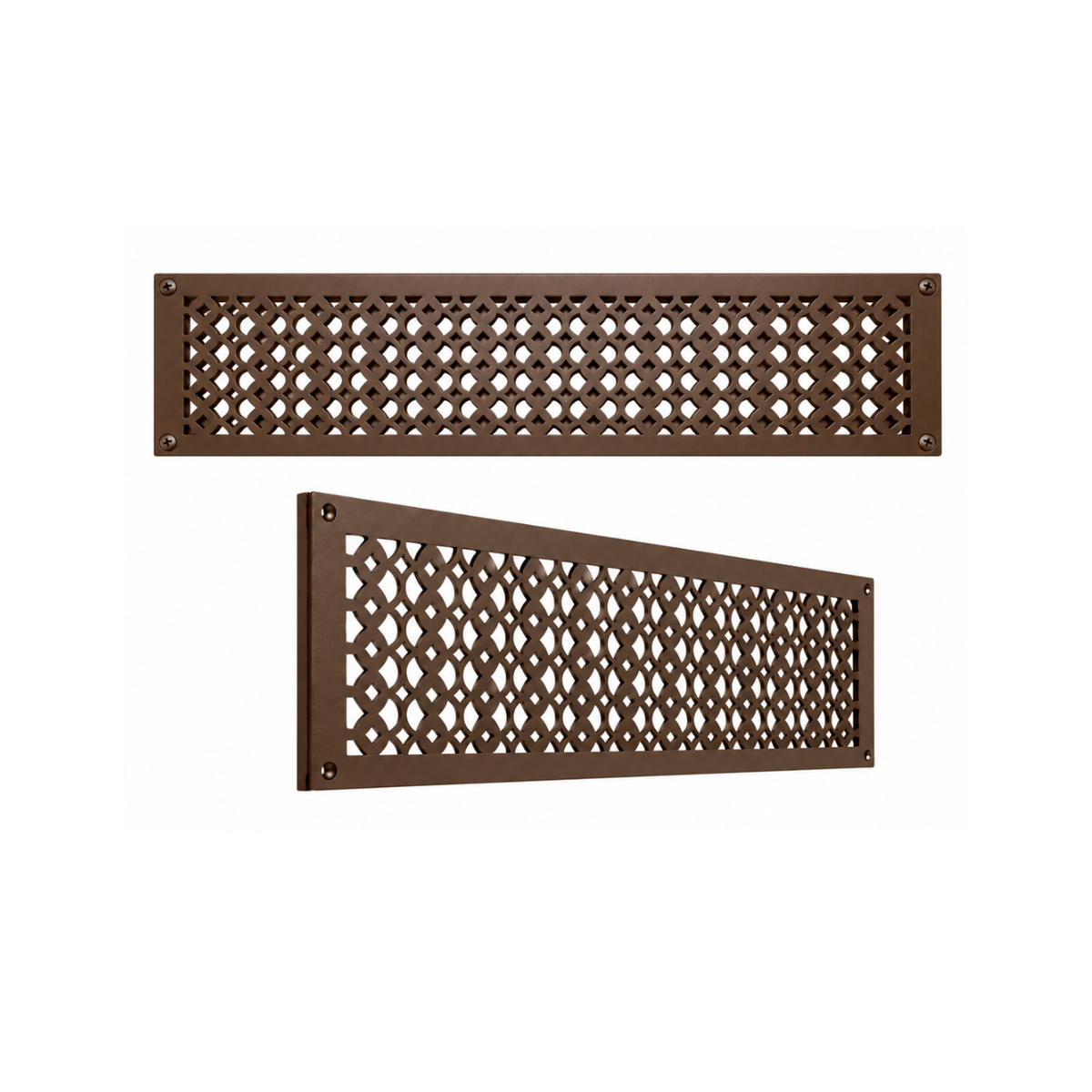 6" x 28" Air Return Grille Cast Aluminum | VR100 Tudor Mushroom Design Vent Cover | Wall, Ceiling & Floor | HVAC Register