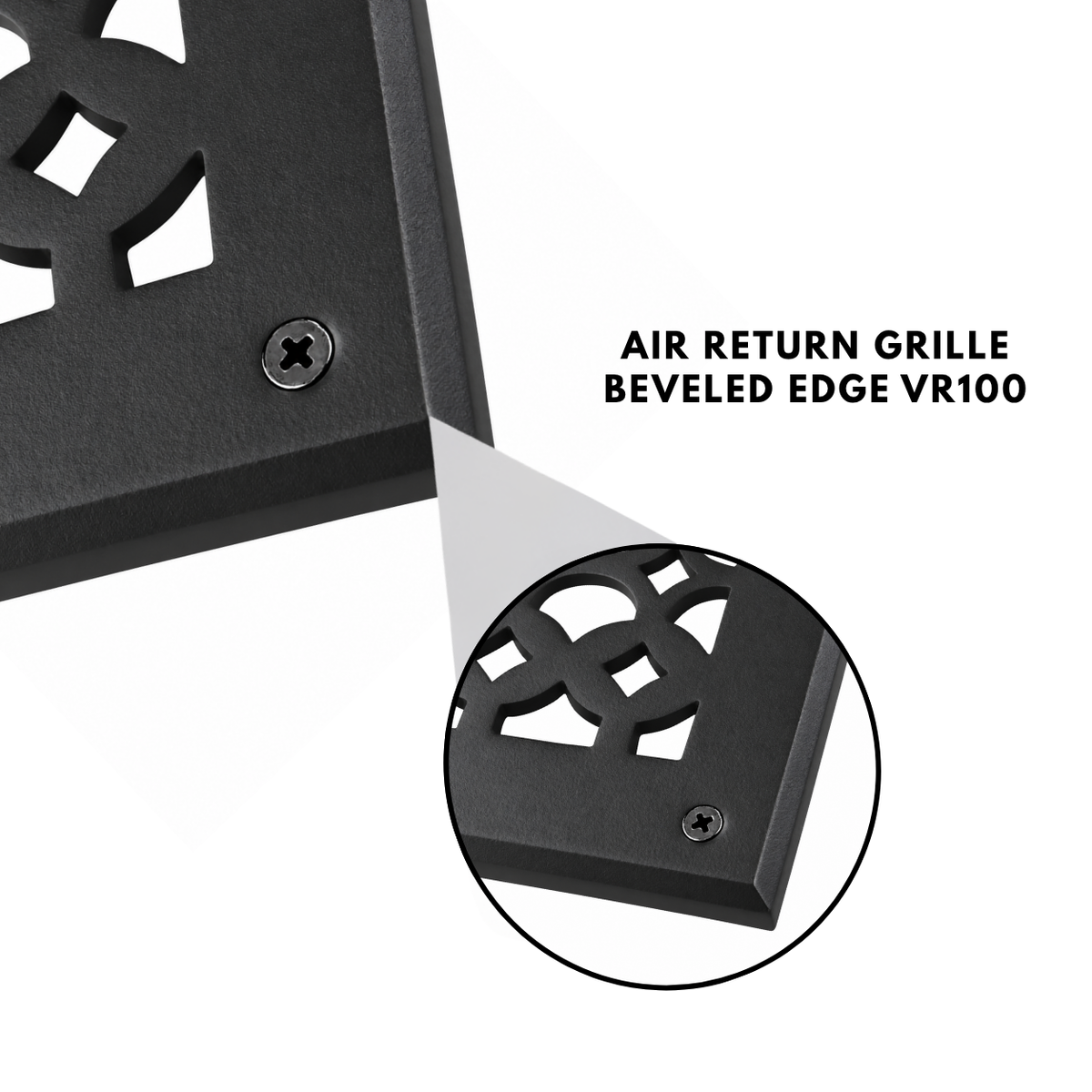 6" x 28" Air Return Grille Cast Aluminum | VR100 Tudor Mushroom Design Vent Cover | Wall, Ceiling & Floor | HVAC Register