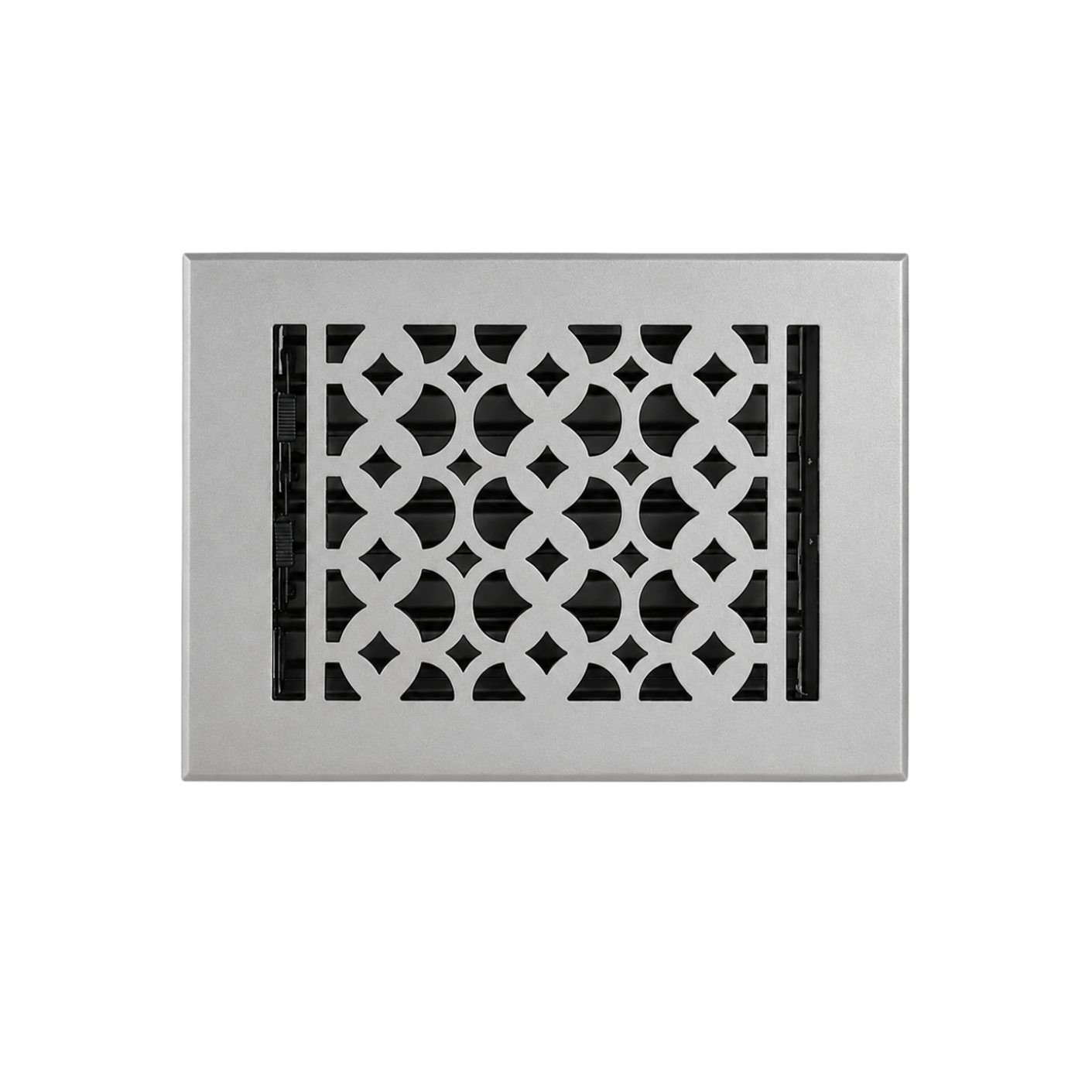 Floor register satin nickel color