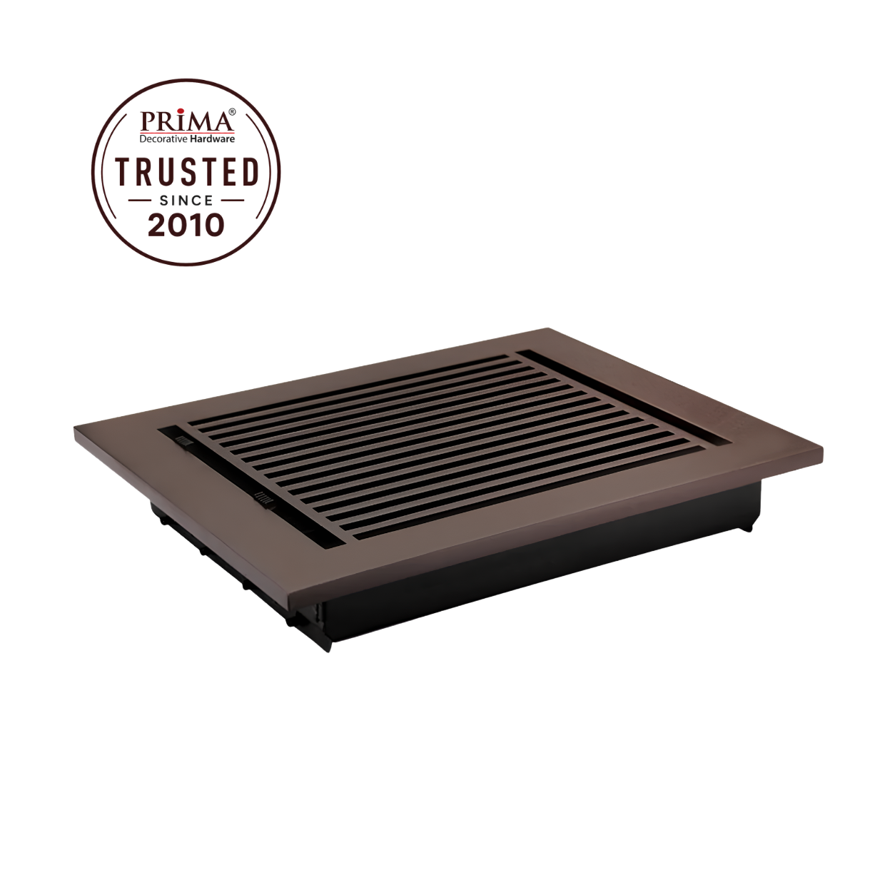 Floor Register sideview in a white background