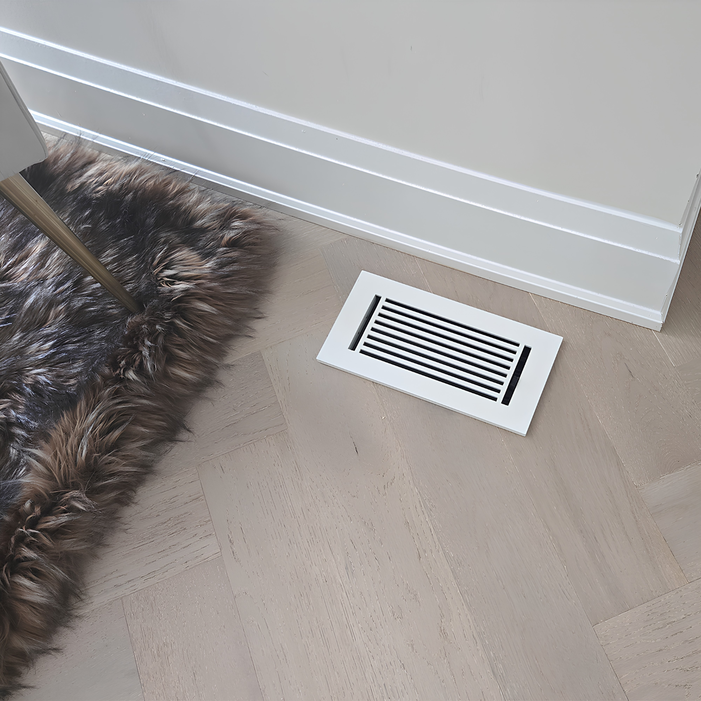 Floor Register installed in a home