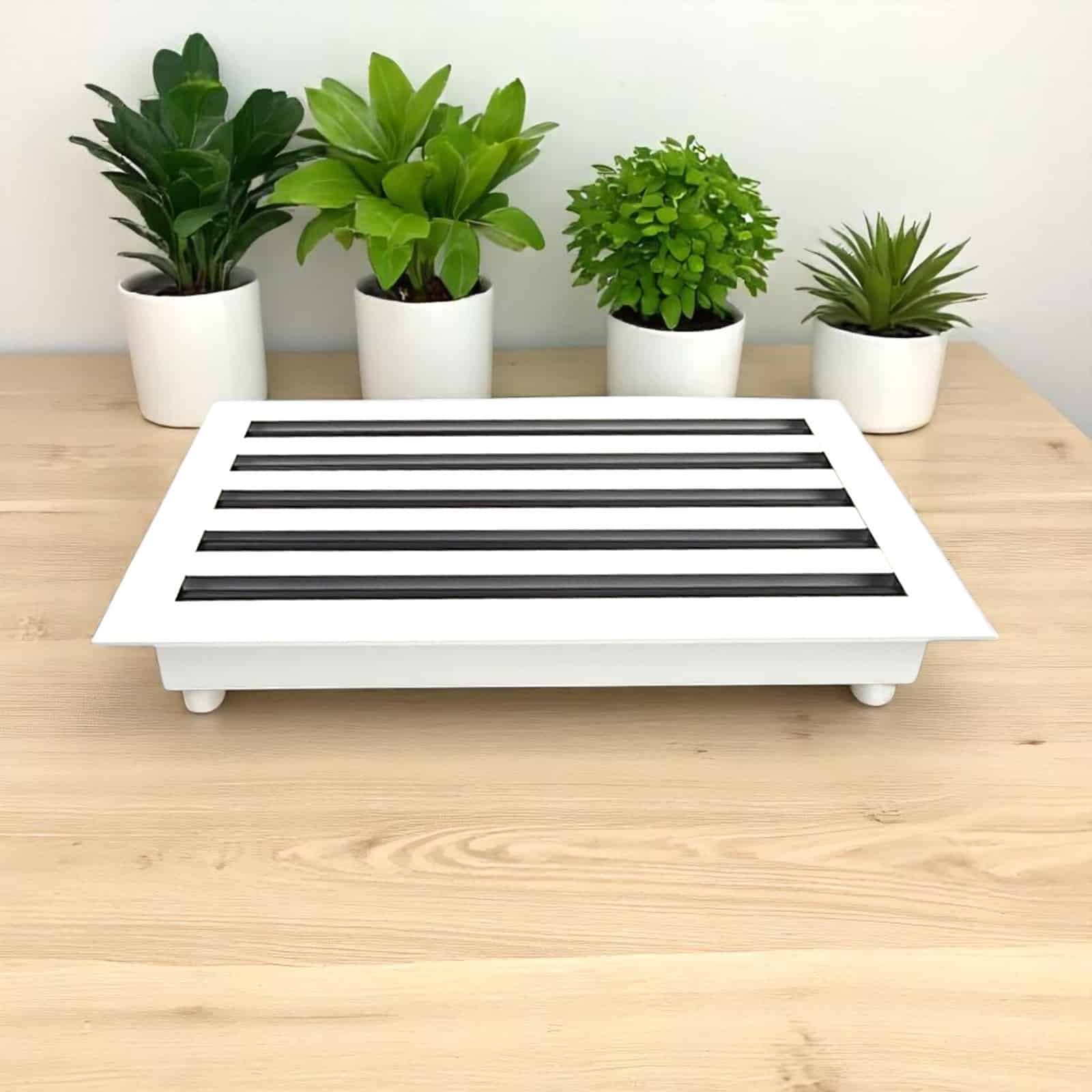 Diffuseur à fentes linéaires 8 x 14 - Grille de ventilation en aluminium pour sols, murs et plafonds - Grilles et registres de chauffage et de climatisation