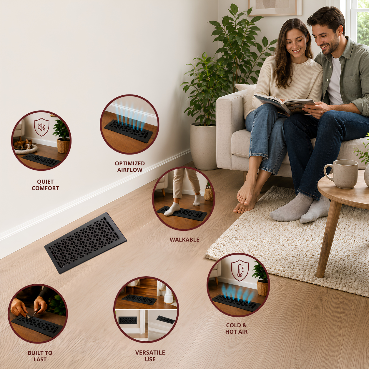 Different uses of floor registers 