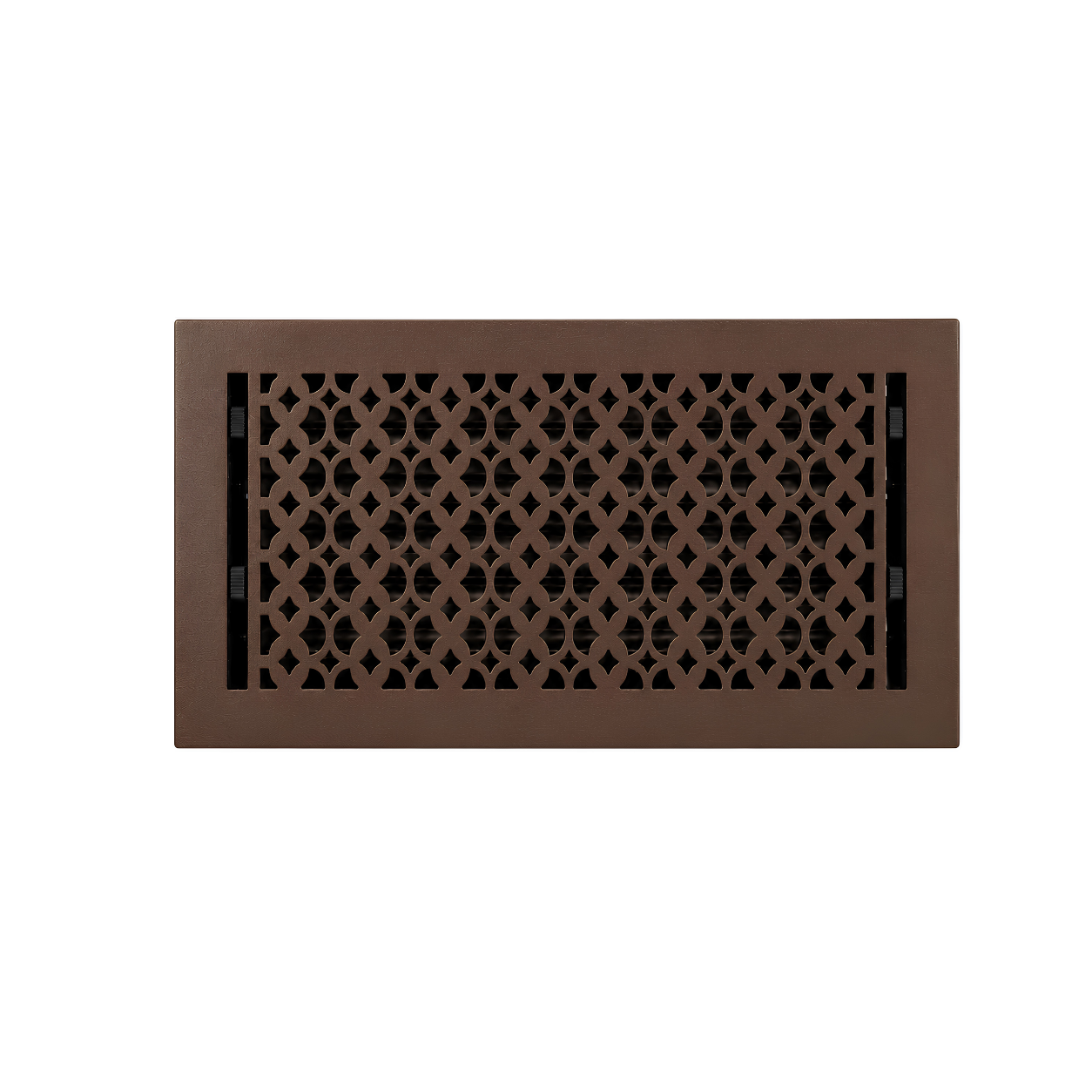 Floor register color brown in a white background
