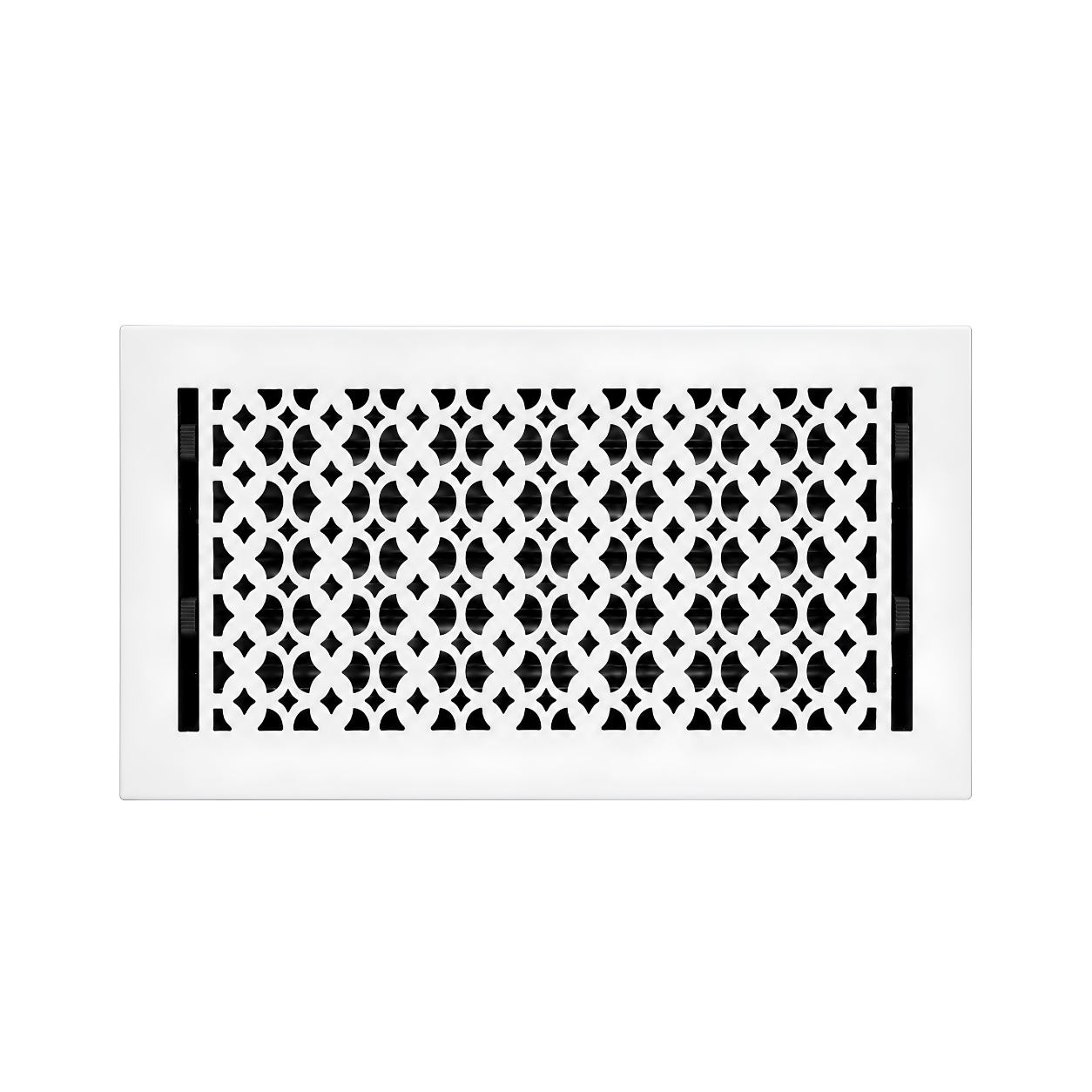 Floor register white color in a white background
