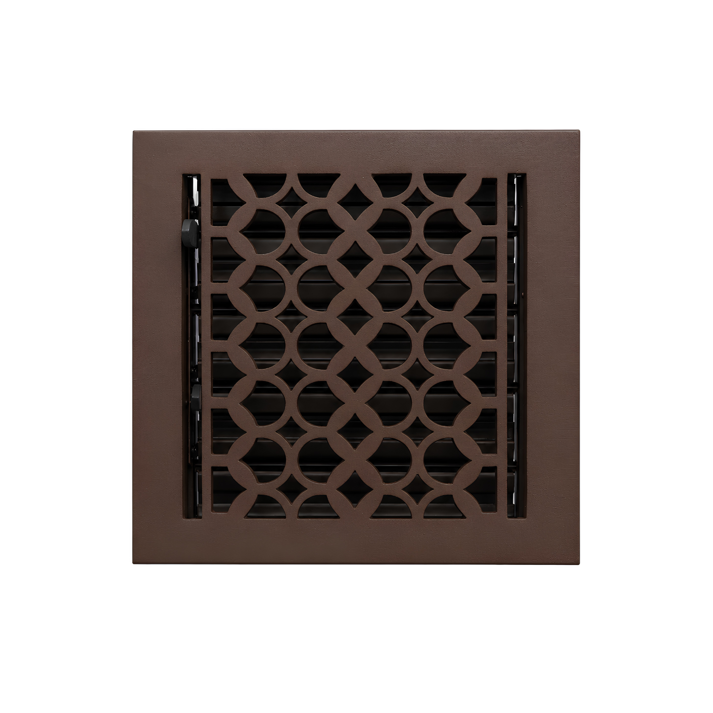 Floor register color brown in a white background