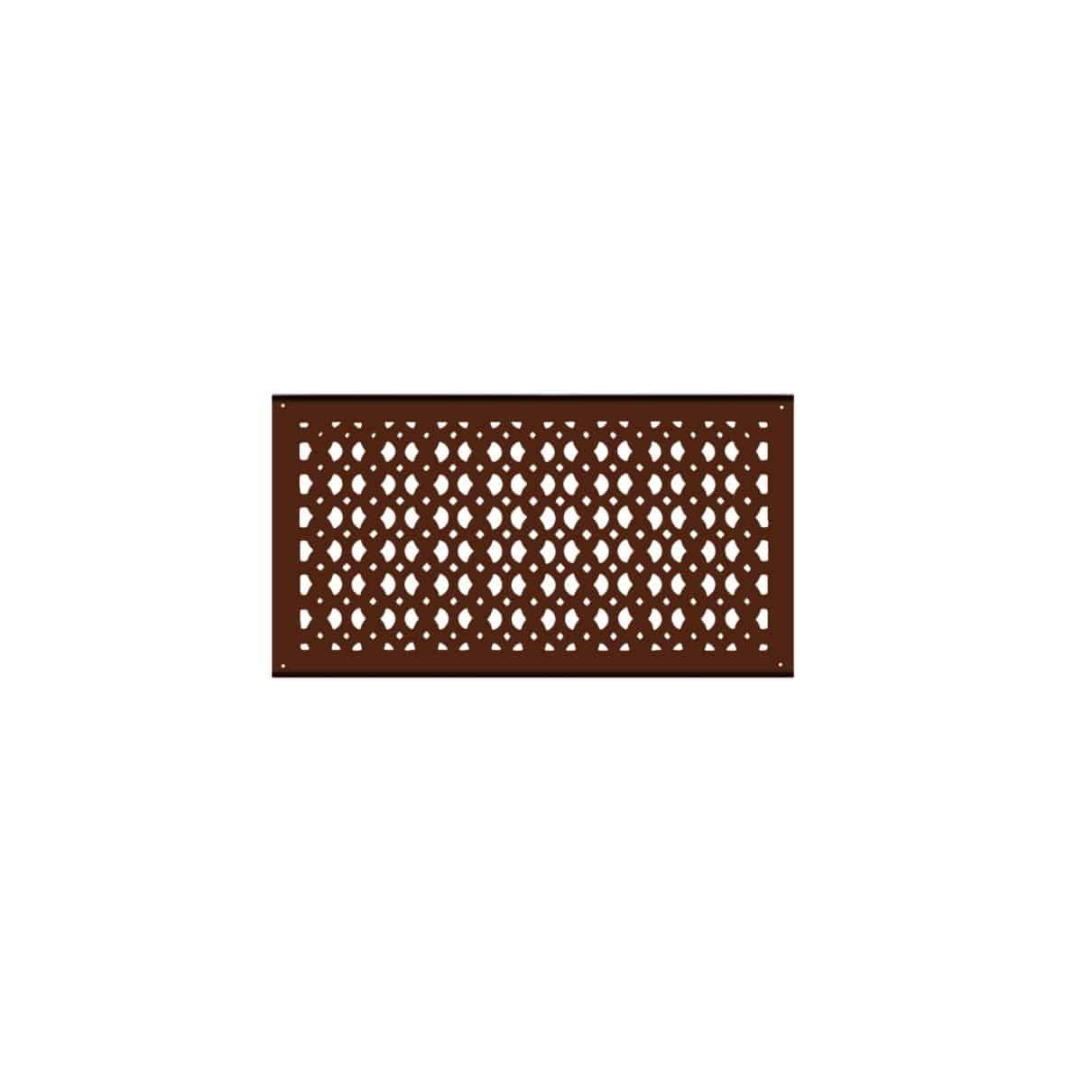 Air Return Grill 9″ X 20″ VR100 With Holes And Matching Screws Top Faceplate Size 11″ x 22-1/2″ HVAC Duct Cover Decorative Handcrafted High-Quality Metal – Cast Iron Powder Coated Re-Paintable For Walls, Ceilings, And Floors without Damper