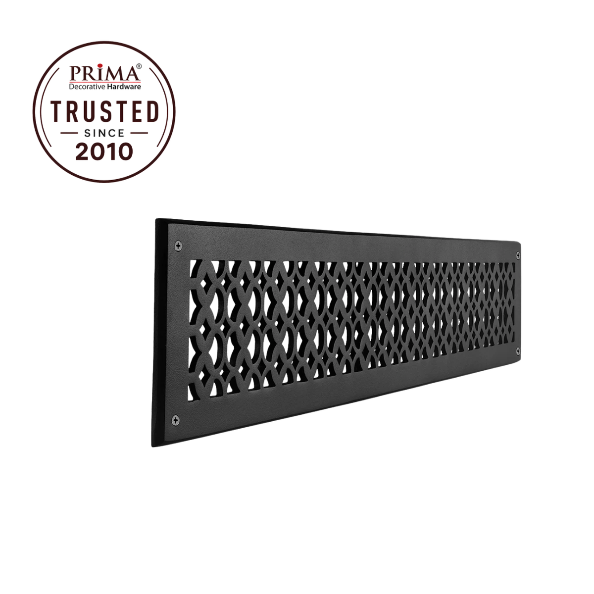 4" x 30" Air Return Grille Cast Aluminum | VR100 Tudor Mushroom Design Vent Cover | Wall, Ceiling & Floor | HVAC Register