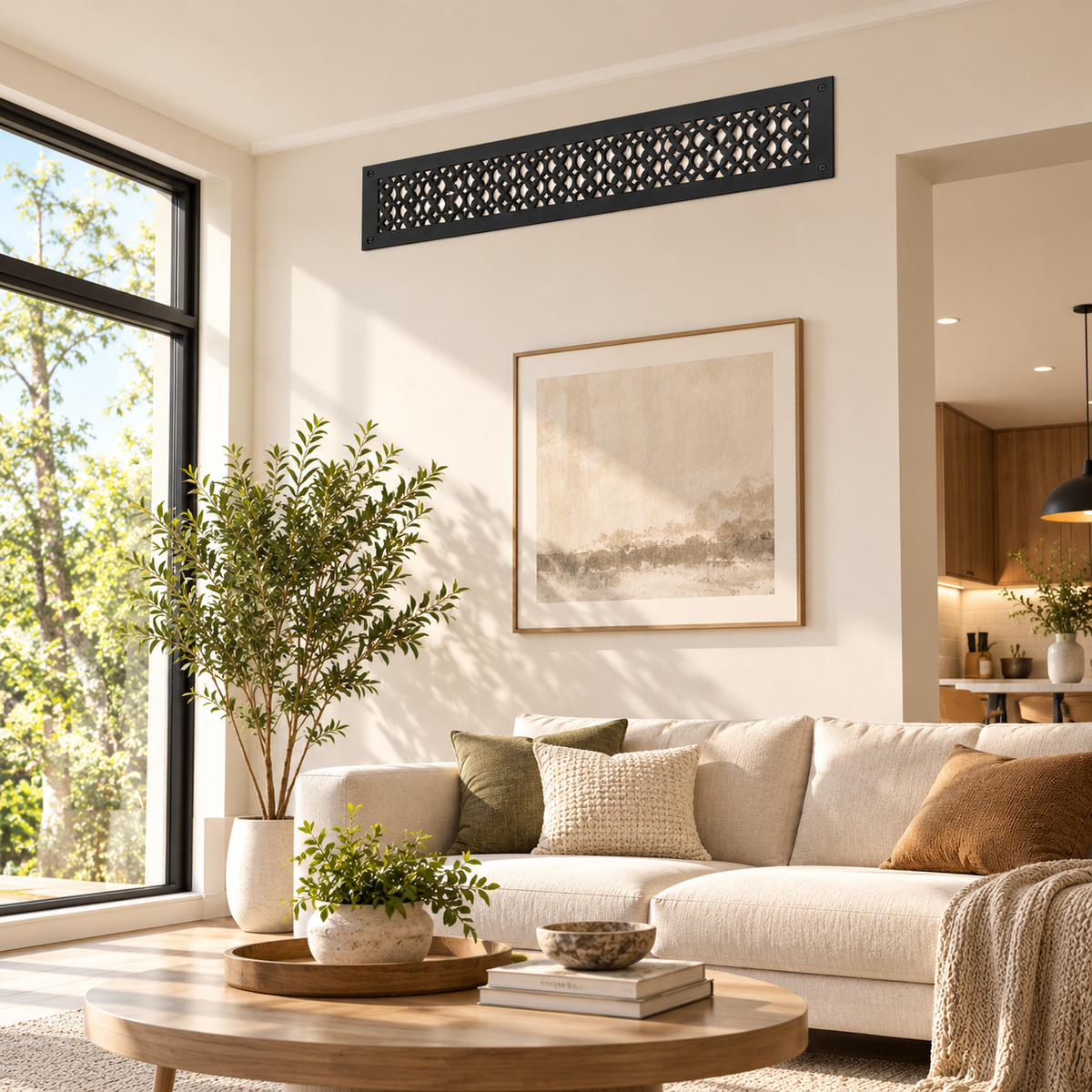 4" x 30" Air Return Grille Cast Aluminum | VR100 Tudor Mushroom Design Vent Cover | Wall, Ceiling & Floor | HVAC Register