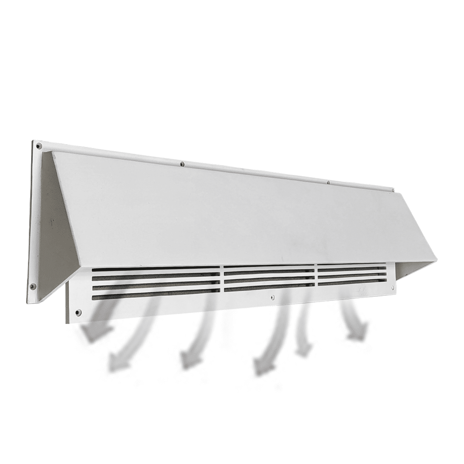 Floor Vent Air Deflector / Diverter – 30″, Covers Mostly 4″X30″, 6″X30″ And 8″X30″, Vent Duct Openings, Decorative HVAC Duct Cover - Heavy Duty Cast Aluminum Metal Powder Coated Re-Paintable For Floors and Wall - Modern Design