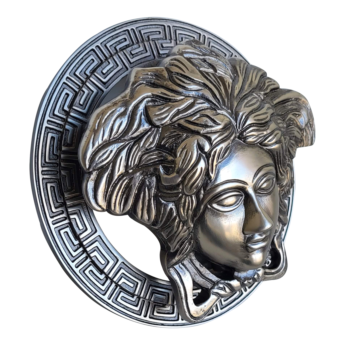 Heurtoir de porte Medusa, 8" en aluminium moulé 
