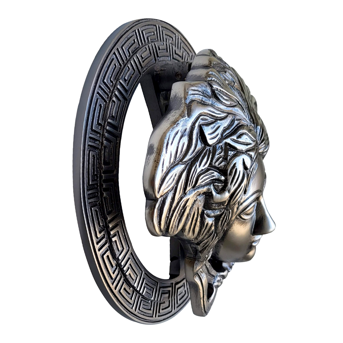 Heurtoir de porte Medusa, 8" en aluminium moulé 