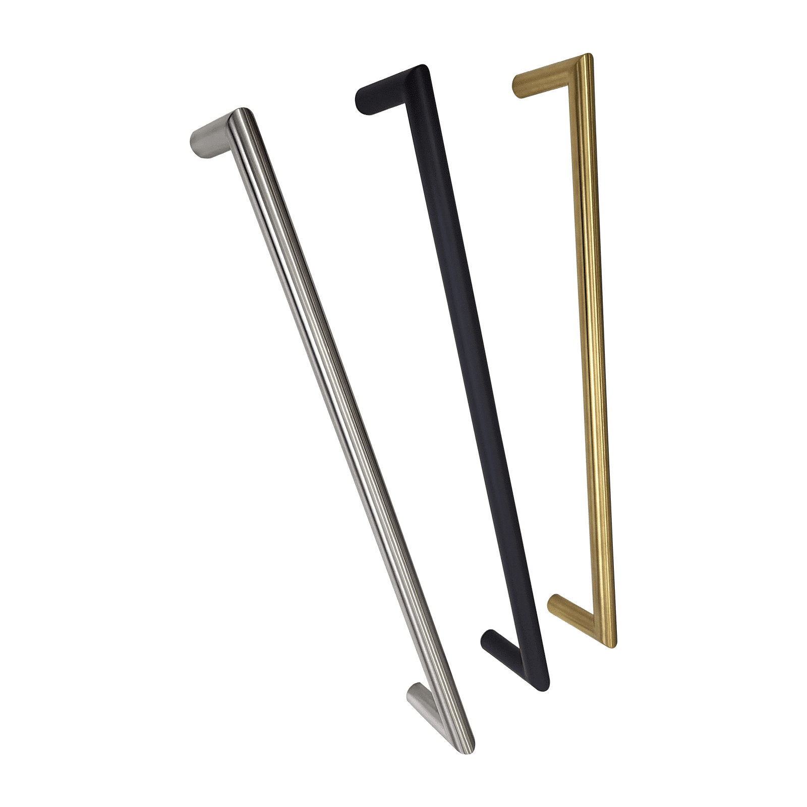 Appliance Pull / Door Handle - Round 24" C/C Stainless Steel Bar 19mm