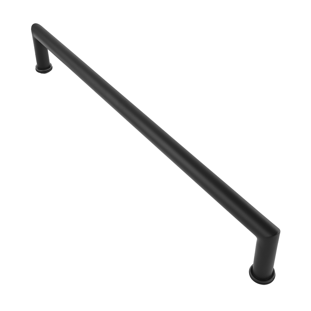 Poignée de porte/tirette d'appareil électroménager - Barre ronde en acier inoxydable de 19 mm, entraxe de 61 cm