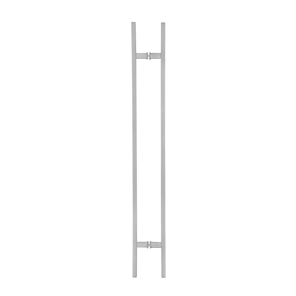 Poignée de porte d'entrée dos à dos de 91 cm (36 po) – Modèle rectangulaire « H », style échelle moderne | Acier inoxydable 304 de qualité supérieure | Finition brossée satinée