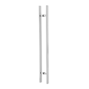 Poignée de porte d'entrée dos à dos de 91 cm (36 po) – Modèle rectangulaire « H », style échelle moderne | Acier inoxydable 304 de qualité supérieure | Finition brossée satinée